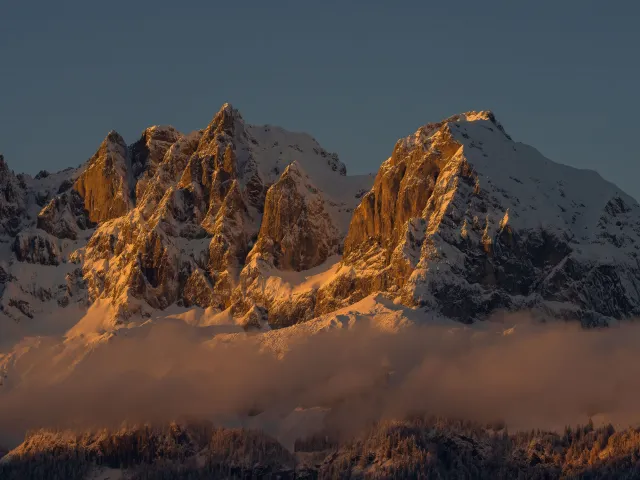 Sonnenuntergangsstimmung Ostkaiser