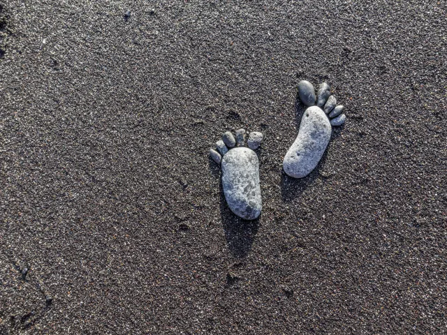 Spuren im Sand